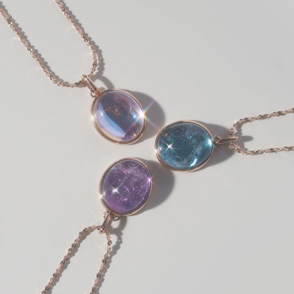 92.5 Silver Glory Crystal Necklace W