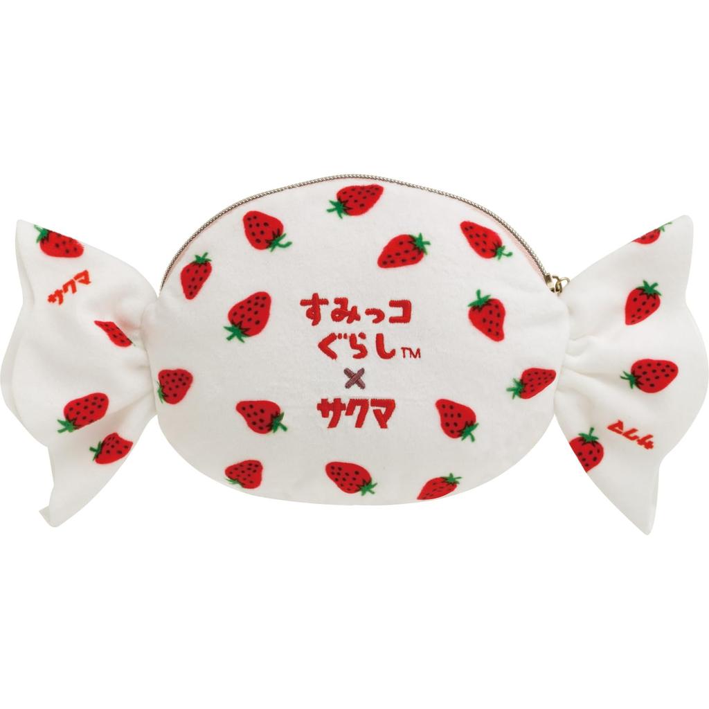 MO95001 Sumikko Gurashi X Sakuma Strawberry Milk Candy Tenori Plush Toy Set