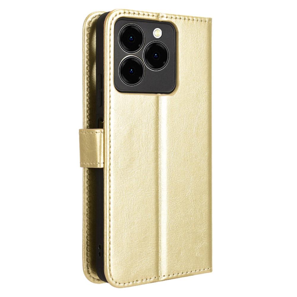 Für Meizu Note 21/Ulefone Note 20 Pro Hülle Crazy Horse Textur PU Leder Handy Brieftasche Hülle