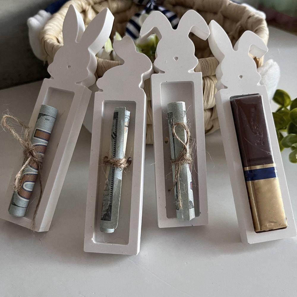 DIY Crafts Easter Cash Gift Box Silicone Mold Cute Gift Money Holder Casting Molds  Easter Ornament