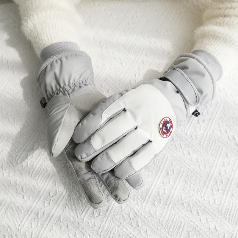 Unisex Winter Ski Gloves: Touchscreen, Thick Velvet, Waterproof, Non-Slip for Outdoor Cycling