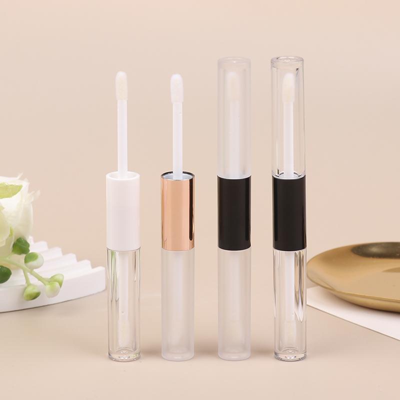 Double Head Clear Empty Mascara Tube With Wand Diy Eyeliner Tube Lip Gloss Bottle Packaging Eyelash Cosmetic Container Bottle