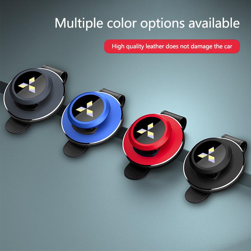 zjvc8 Aluminium Alloy Car Glasses Clip Auto Sunglasses Visor Glasses Holder For Mitsubishi Lancer 9 EX Outlander 3 ASX L200 Accessory
