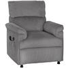 Corduroy Electric Massage Recliner - Grey