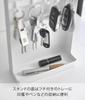 Yamazaki Tower Key Hook 18cm W X 7cm D X Concealed Key Model 10340 2-Tier Stand, White, 24.6cm H, Storage, Holder,