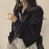 French Retro Corduroy Lapel Short Jacket - Women's Petite Trendy Casual Fall/Winter Coat