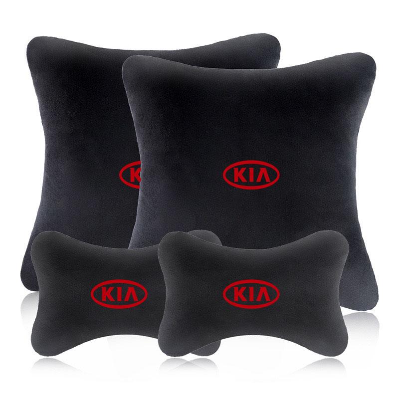 for KIA Car Headrest Cover Auto Seat Cover Head Neck Rest PillowSportage Rio Ceed Picanto K5 K9 Sorento Accessories hbwjx00