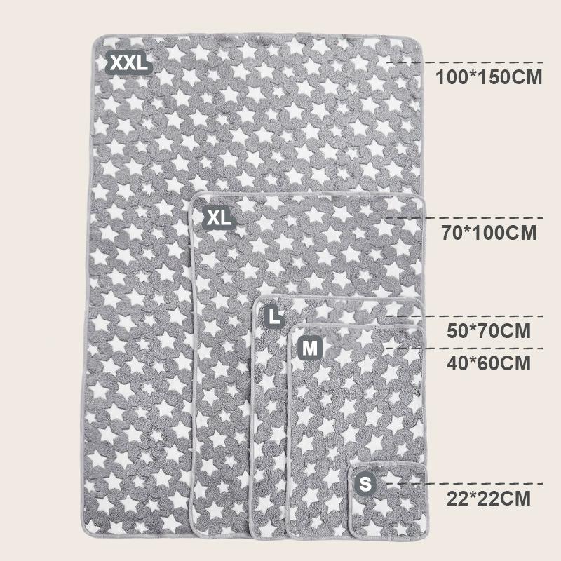Flannel Pet Mat Dog Bed Cat Bed Thicken Sleeping Mat Dog Blanket Mat For Puppy Kitten Pet Dog Bed for Small Large Dogs Pets Rug