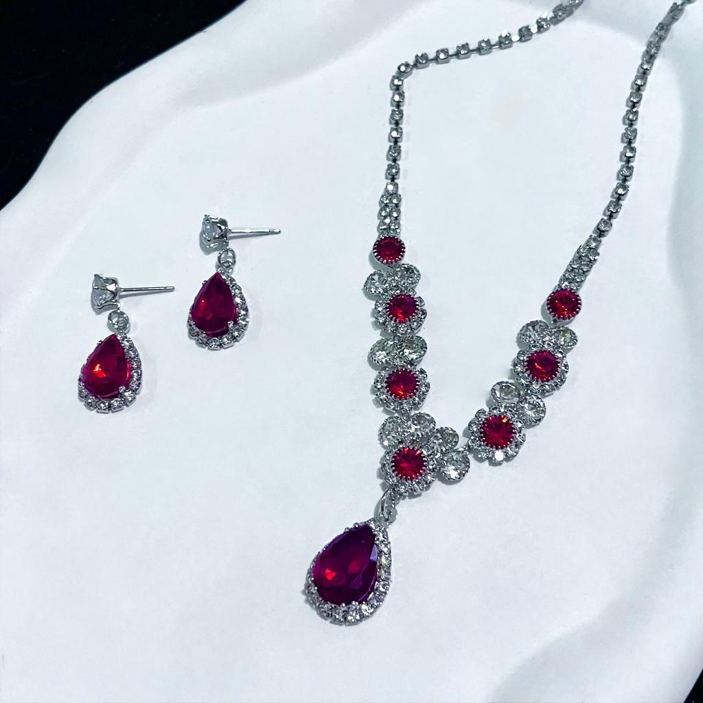 Wedding Women'S Necklace Earrings Set, Bridal Wedding Dress Necklace, Dinner Party Accessories