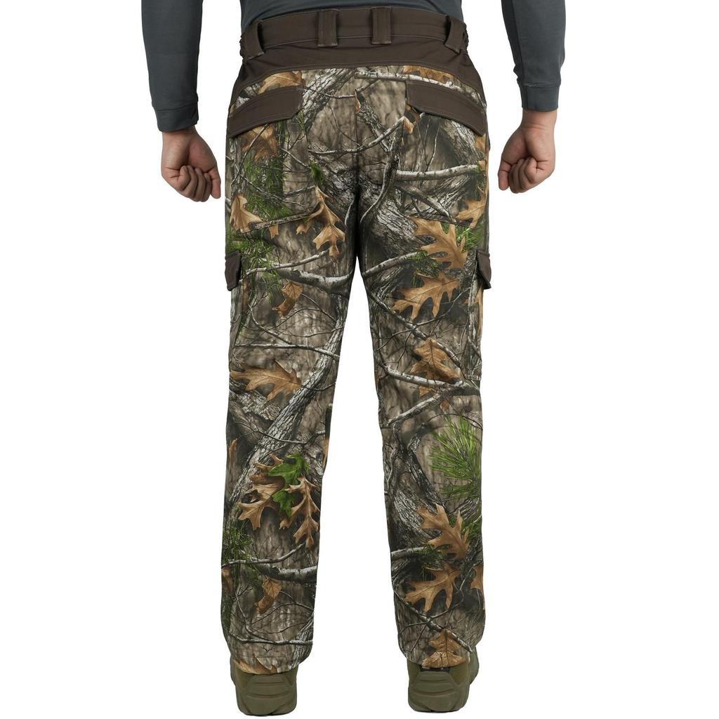 Bioniczne Kamuflażowe Polarowe Spodnie Softshell na Jesień/Zimę do Pieszej Turystyki, Polowania i Alpinizmu (Wielokieszeniowy, P20)
