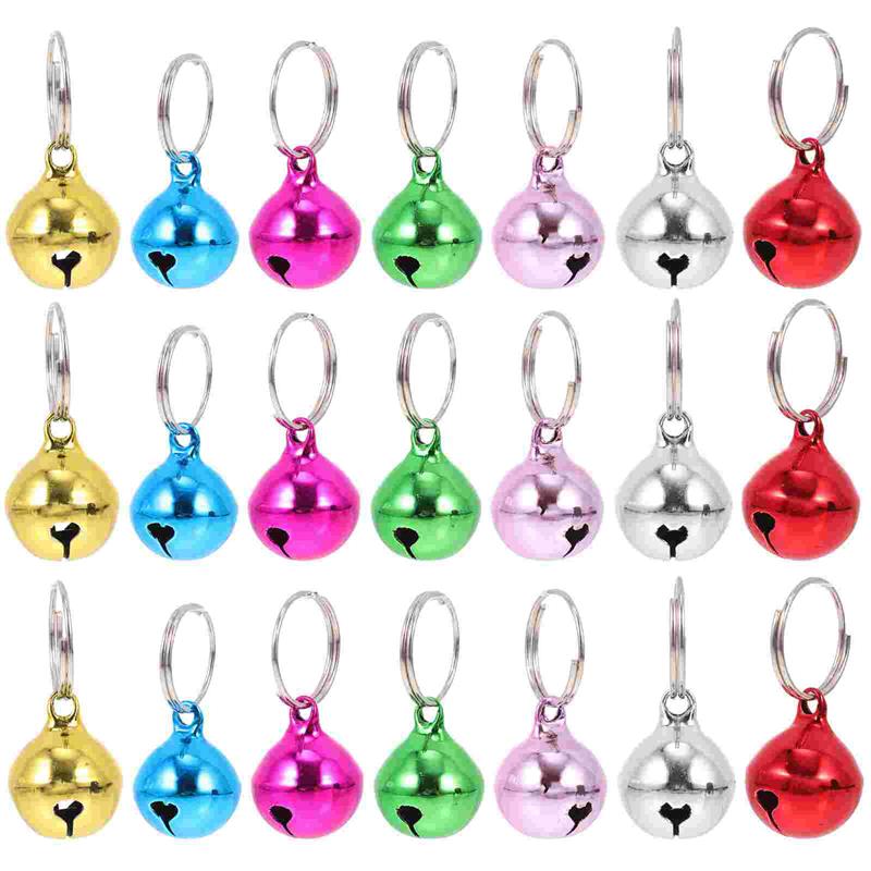 

24 Pcs Metal Bells Christmas Hanging Decorations Festive Party Wedding Home Office Hotel Bar Simple Design Premium Cat