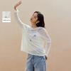 INMAN Necklace Print Thin Knit Pullover Top