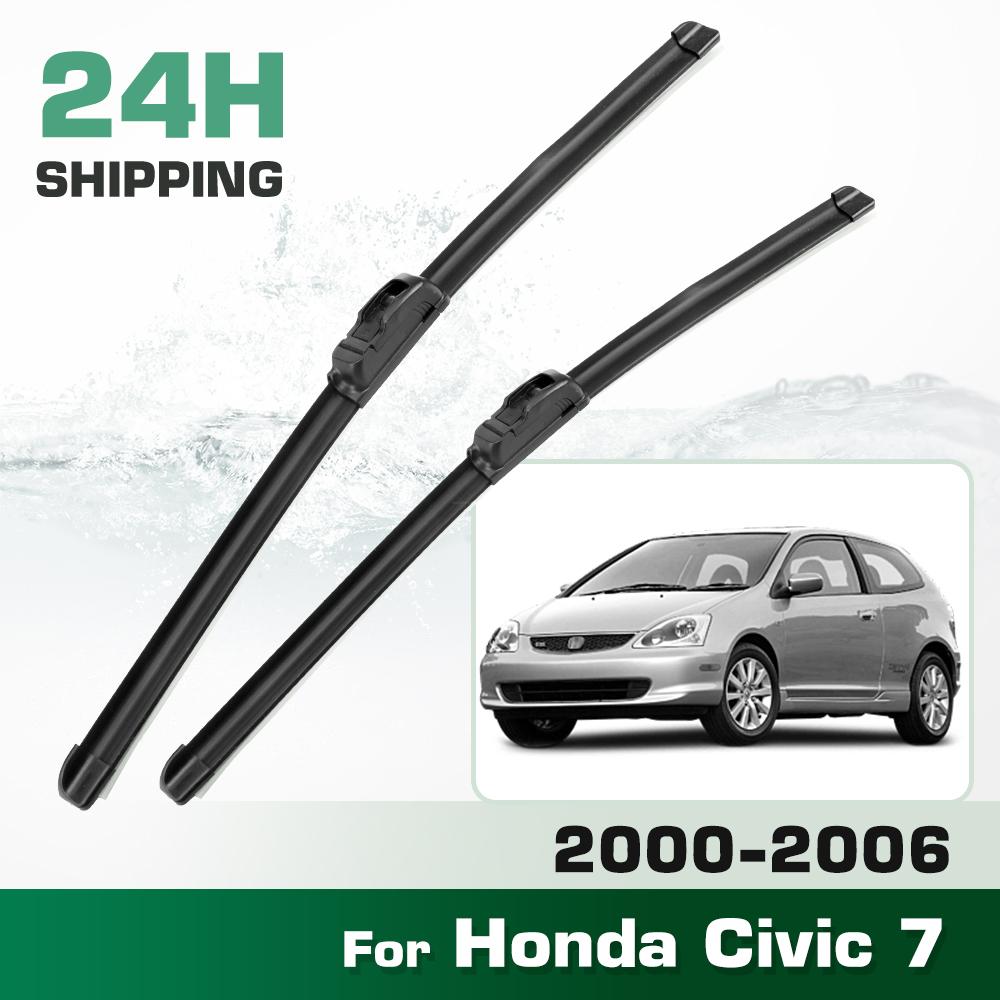 For Honda Civic 7 2000-2006 2001 2002 2003 2004 2005 Wiper Front Wiper Blades Windshield Windscreen Window Brush 24"+14