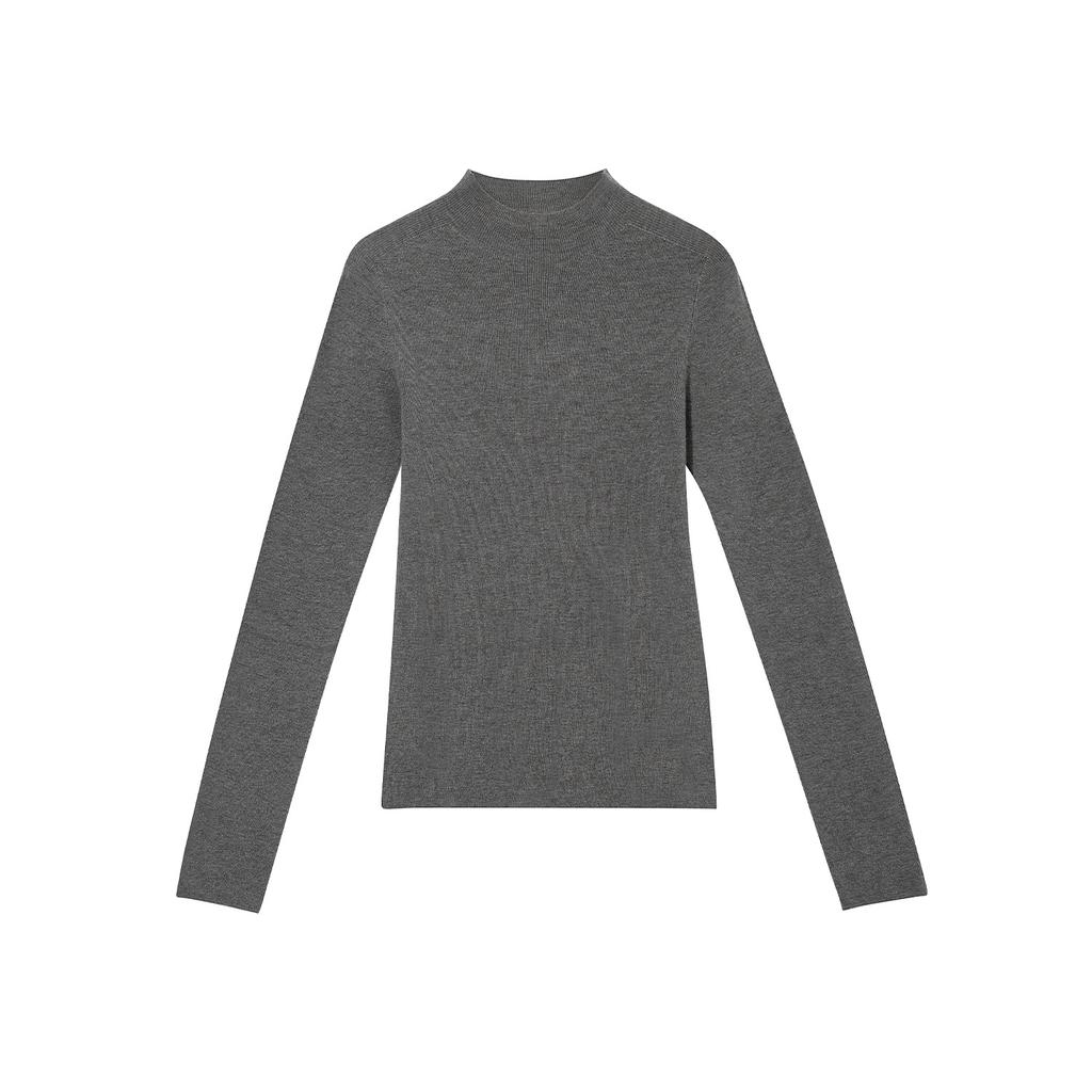 Autumn and Winter Cashmere Bottoming Shirt Wool Knitted Semi-turtleneck Pullover Knitted Sweater for Women