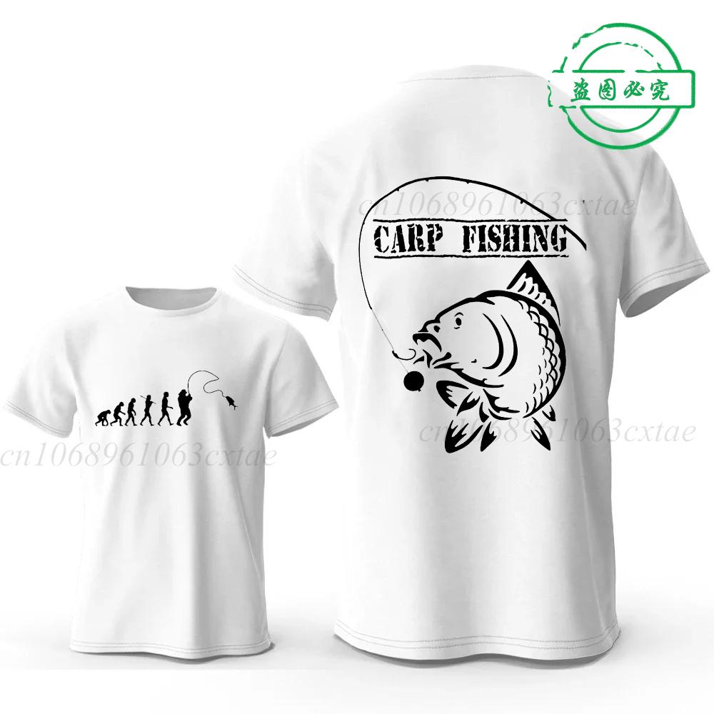 Eat Sleep Fishing Heartbeat Men T-Shirts Tops Men Fisherman Fish T-shirt Short Sleeve Tees Fashion Brand New Oversized Shirt