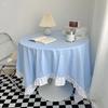 INS Tablecloth Soild Color Dining Table Cover Coffee Table Cloth Wedding Party Tablecloths Photo Prop Birthday Desk Decoration