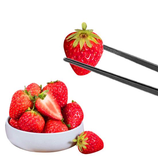 2Pcs Kitchen Cooking Tongs 12 Inch Food Clamp Stainless Steel Fine Tweezers with Serrated Tips for Chef Grill BBQ Pasta Salad