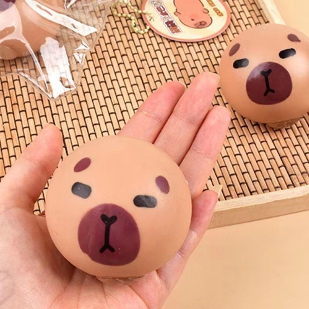 Cute Small Slow Rebound Balls Animal Fidget Sensory Toys Capybara Squeeze Toys  Children Gifts