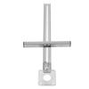Woodworking Circle Cutting Jig Alloy Steel Easy Operation Circle Cutter Trimming Guide Silver