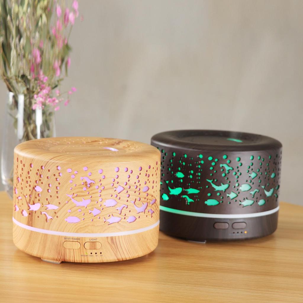 Creative Aroma Humidifier with Seven-Color Night Light for Home