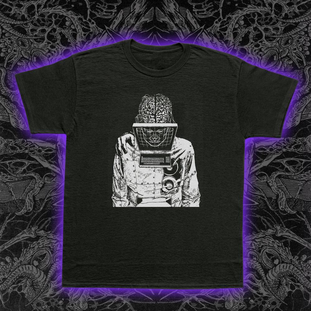 Final Upload T-Shirt Cyberpunk Sci-Fi Transhumanism Dystopian Retro-Futurism Tee