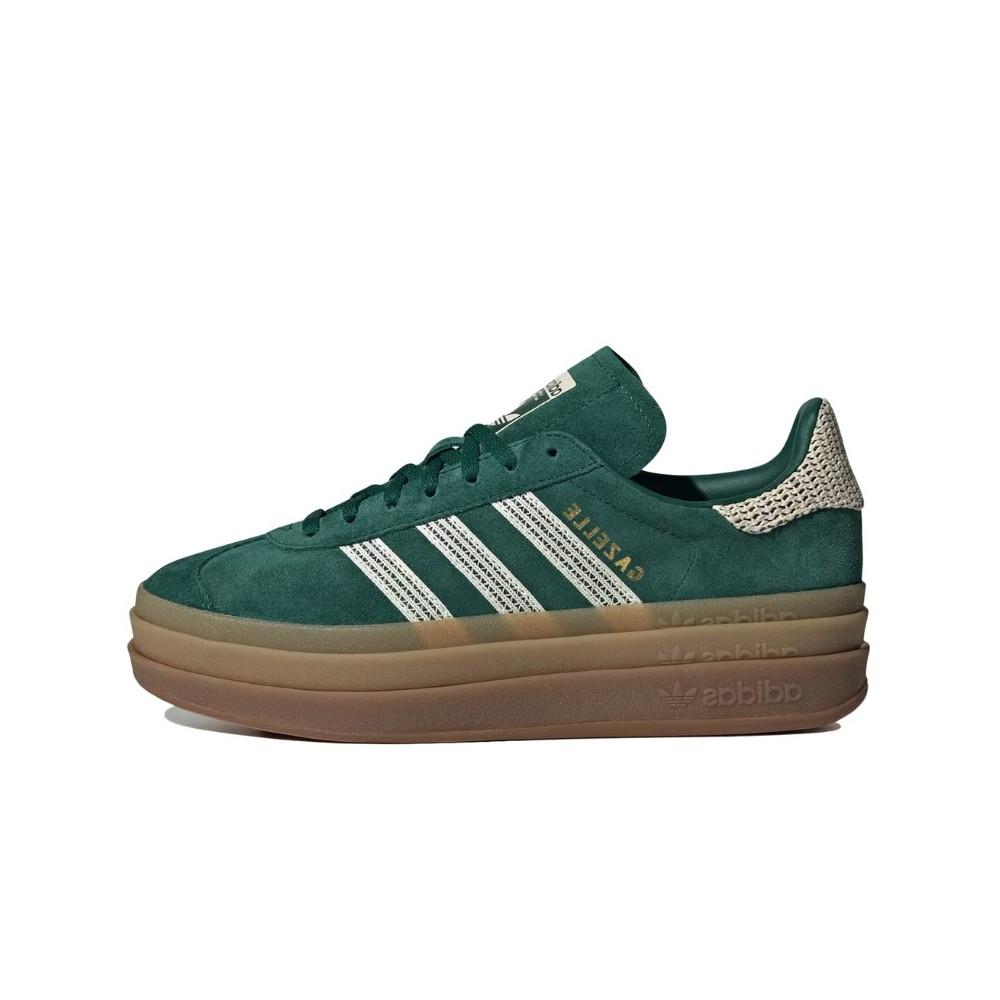 Adidas Gazelle Bold Collegiate Green White Gold