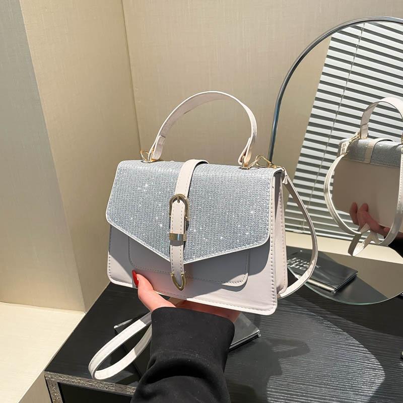 

Popular fashion single shoulder oblique span small square bag retro foreign style women s bag 2025 new summer texture Korean version handbag