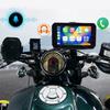 Motorcycle 5”Touch Screen Recorder Support Wireless CarPlay & Android Auto Phone Link Navigation By Phone Link Front Rear Camera
