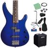 TRBX174 Beginner Bass Guitar Set with Multi-Function Amplifier Dark Blue Metallic