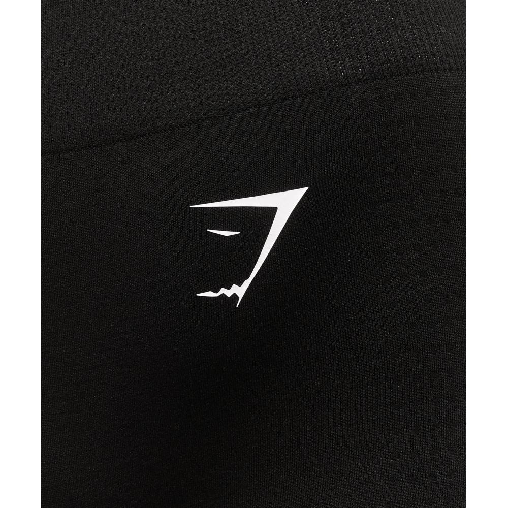 Gymshark Vital Sculpt Colanți fără cusături cu picior evazat Negru B2c7m Bb2j