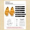 Yellow Classic Goat Leather Motorcycle Gloves With Hole Summer Cycling Bicycle Riding Gloves For Motorcyclist Protective Gloves