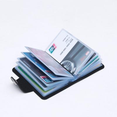 24PCS Credit Card Slot  Card Holder Large Capacity Portable Wallet