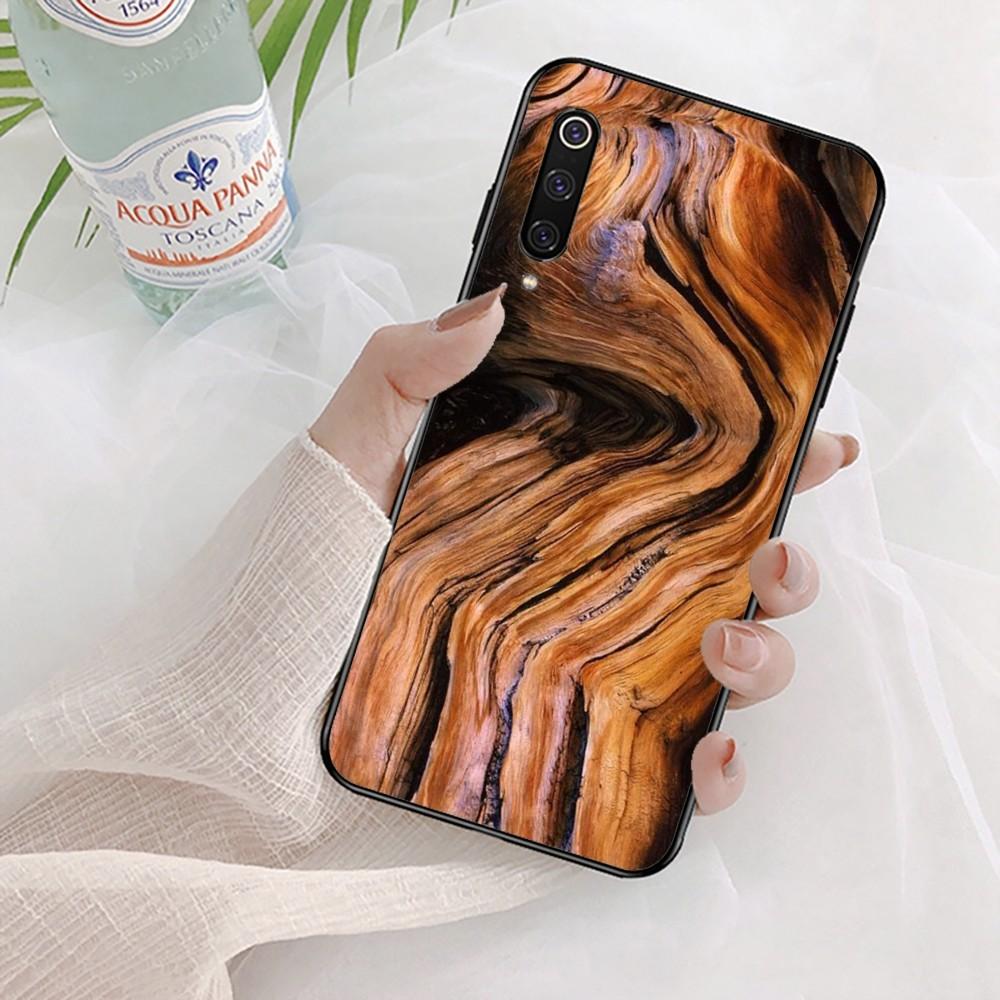 Wood Grain Phone Case For Xiaomi Mi 5X 8 9 10 11 12 lite pro 10T PocoX3pro PocoM3 Note 10 pro lite