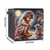 The Girl and The Mouse 5D Diamond Painting Storage Basket Full Round Drill Mosaic Diamond Embroidery Cross Stitch Kits Home Decor Home Decor