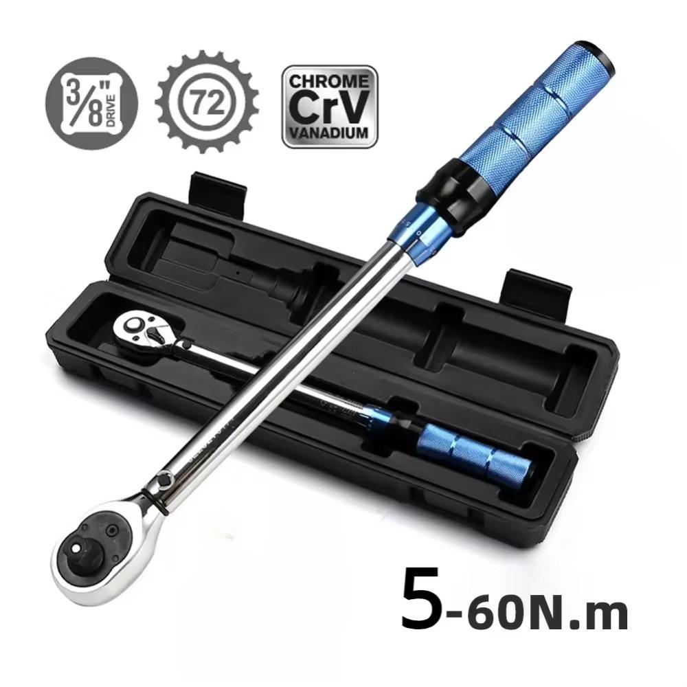 Professional Spanner 1/4 3/8 Inch Square Drive Car Repair Tools Durable Torque Key Wrench