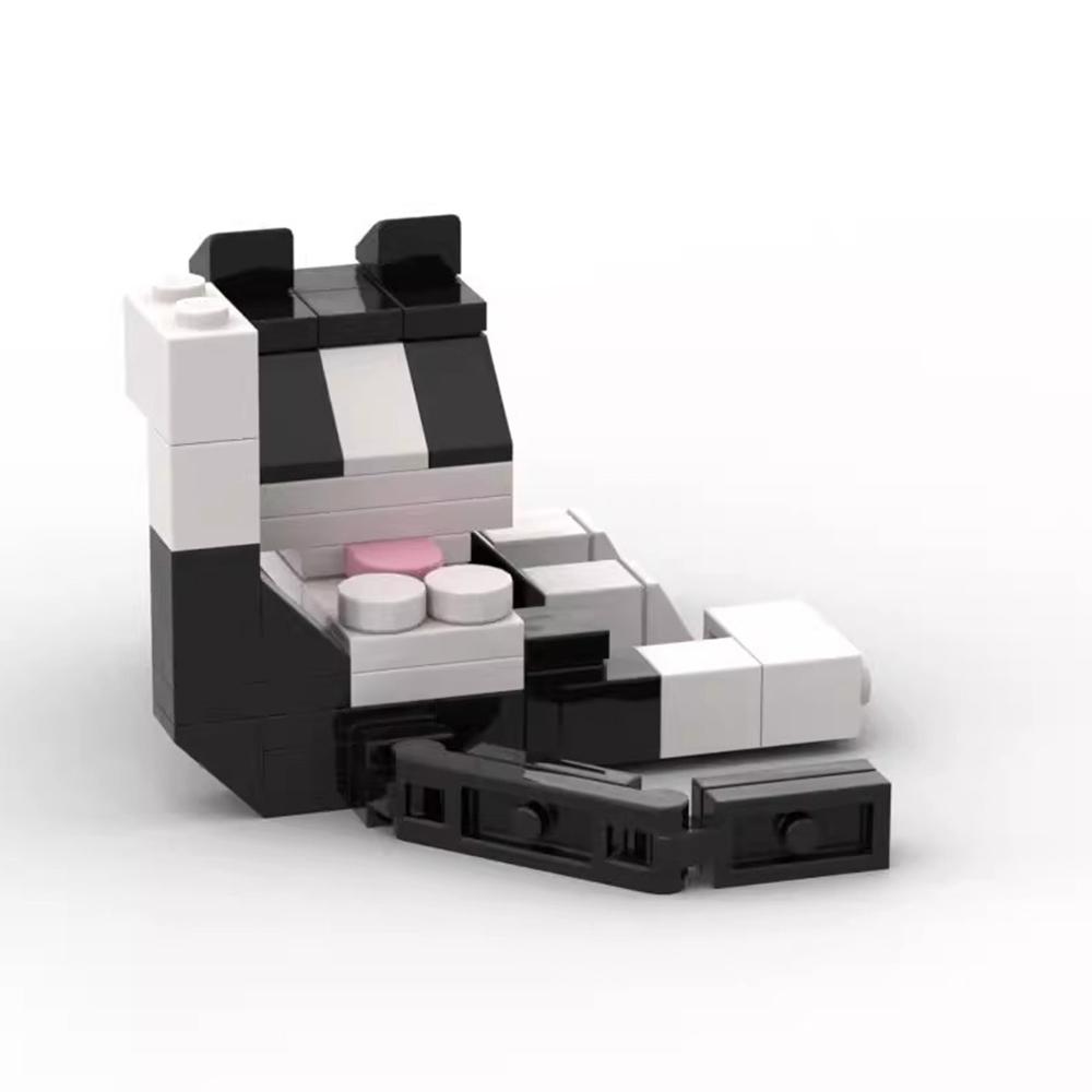 60Pcs/set Cat Figires Model Animal Series Building Blocks DIY Assembly Model Education Toys For kids Desktop Ornaments