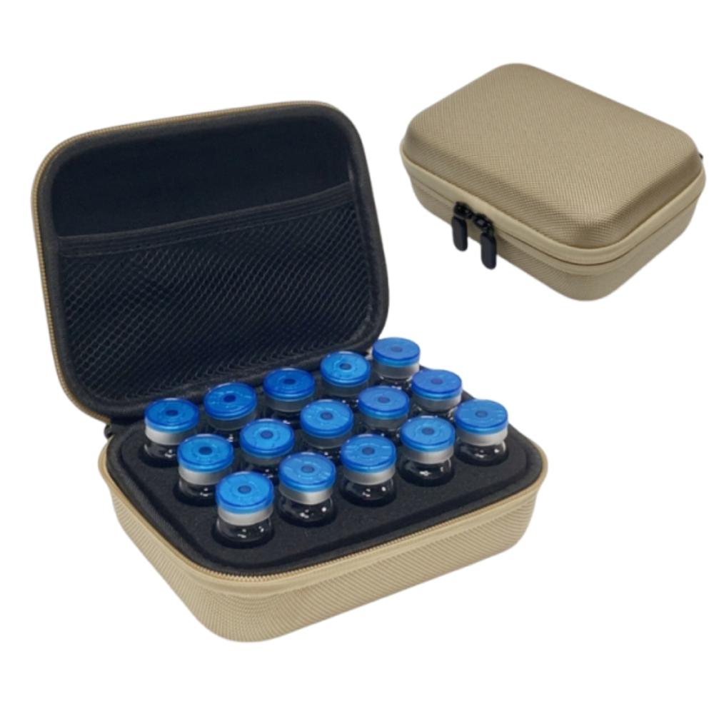 

10ML Insulin Vial Storage Case 9/15 Slots Dust-proof Essential Oil Case Large Capacity Shockproof Insulin Vial Protector