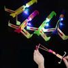 Blue Light-Up Propeller Flying Toy Flying Propeller Toys Outdoor Party Favors Glow In The Dark Helicopters for Kids