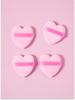 Lovely Heart Double-Sided Powder Puffs (4-Pack)