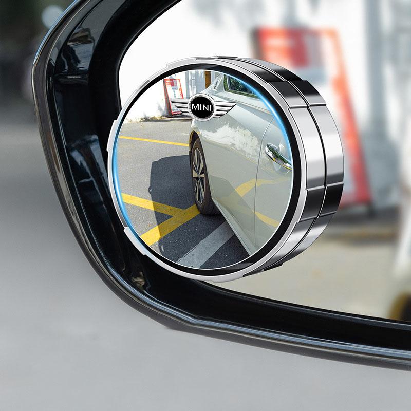 2Pcs Adjustable 360 Degree Car Blind Spot Rear View Mirror Angle For BMW Mini Cooper F54 F55 F56 R56 R60 SONE Roadster Clubman Coupe