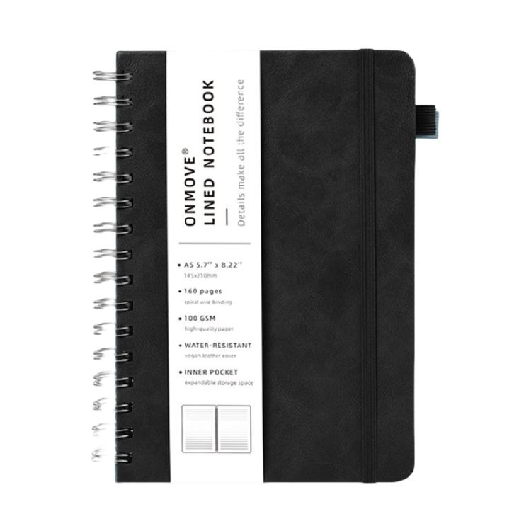 

A 5 Spirals Notebook Stationery Notebooks Simple Notebook Travel Notebooks with Elastic Band Journal Notebook 1