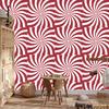 Hippie background red wallpaper for living room and bedroom 50x1000