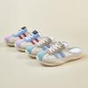 New Summer White Shoes for Female Students with Half-support Thick Sole Heightened Mesh Breathable and Casual