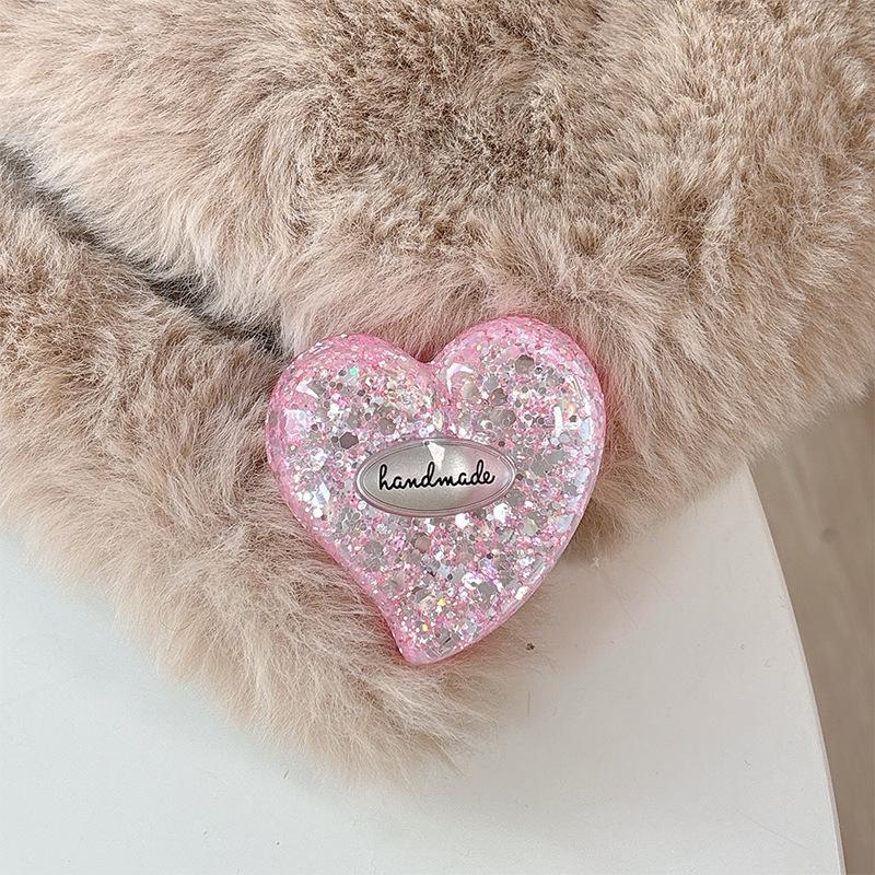 Creative Sequined Mobile Phone Airbag Bracket Suitable For Magnetic Magsafe Ring Desktop Paste Support