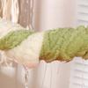 Minimalist Thickened Plush Pet Blanket Vertical Jacquard Soft Pet Warm Quilt Fluffy with Plush Ball Cat Sleeping Mat Pet House