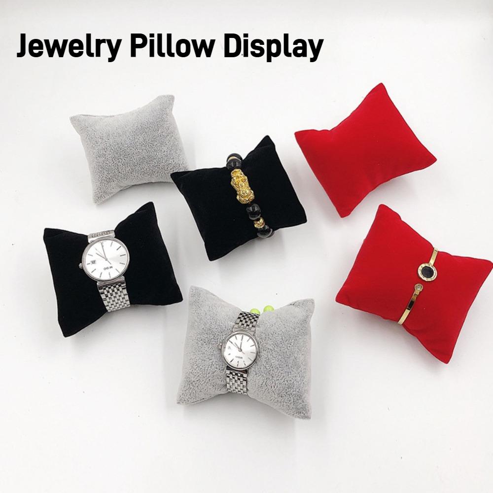Pearl Wristwatch Holder Velvet Jewelry Counter Organizer Bangle Watch Display Pillows