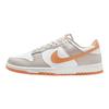 Nike Dunk Low Fashion Versatile Low-Top Skate Shoes Men Sneakers Gray Orange HF5441-110