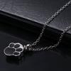 Waterproof Urn Necklaces Paw Print Ash Holder Necklace Wearable Urn Necklace  Fashion Accessories