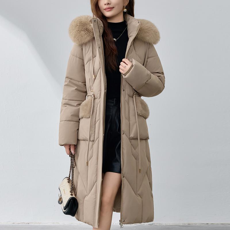 Sleeves Detachable Fashion Woman Parkas Winter Long Coats Hooded Faux Fur Collar Thick Warm Overcoat Women's Jackets