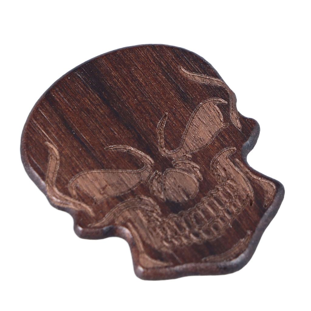 Cooles Totenkopf Plektrum Halloween Schrecklich Massivholz Musikinstrument Zubehör Typ